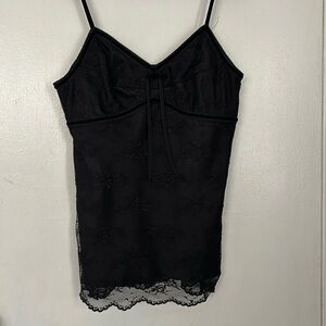 Vintage Black Lace Top